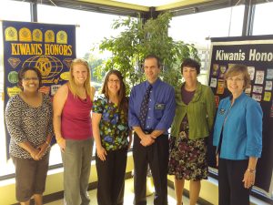 Induction of new officers and directors of Bettendorf Kiwanis Club on October 1, 2013